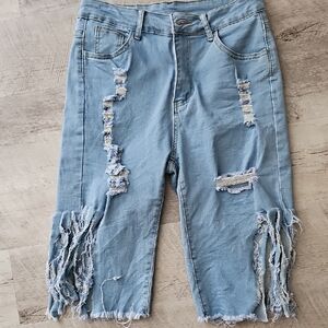 Distressed Light Blue Women's Jeans